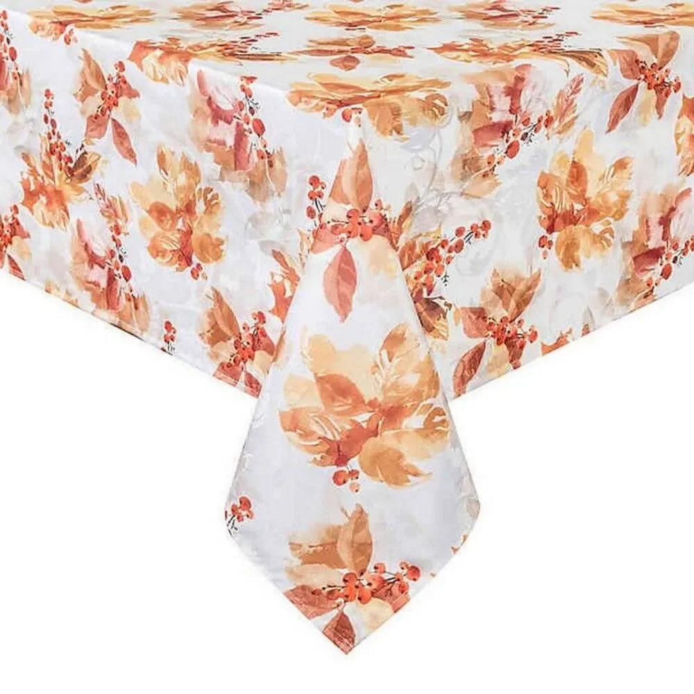 Thanksgiving Fabric Rustic Berries Tablecloth Harvest Fall Autumn 60x120